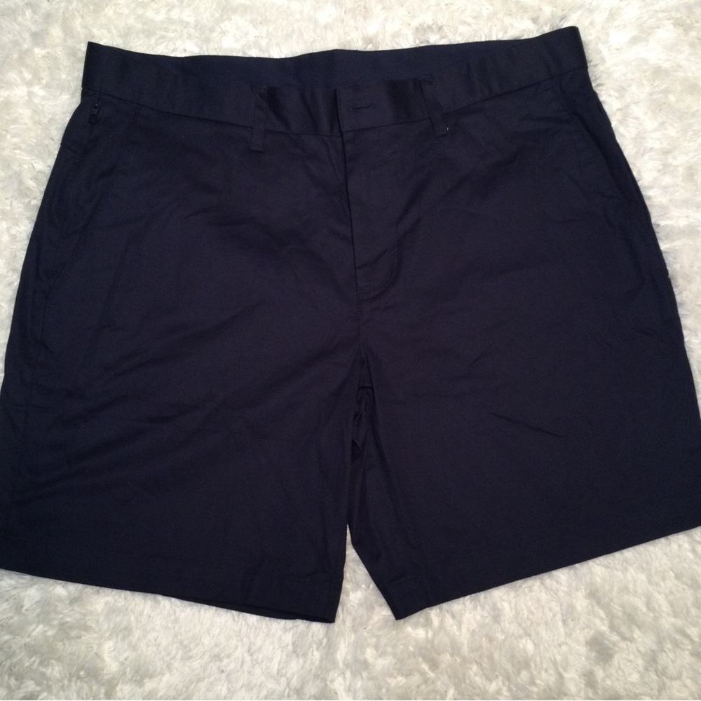 Fabletics The High Side Chino Shorts 35 Dark Navy